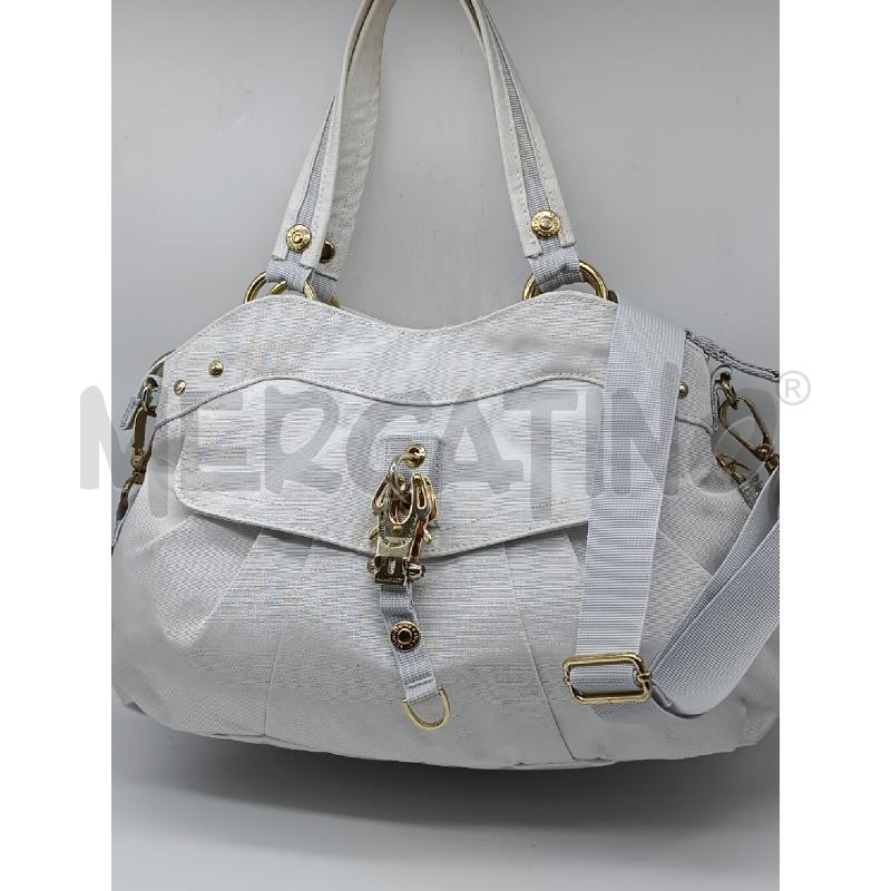BORSA DONNA GEORGE GINA&LUCY BIANCA LUCHETTO DORATO  | Mercatino dell'Usato Torino tenivelli 1