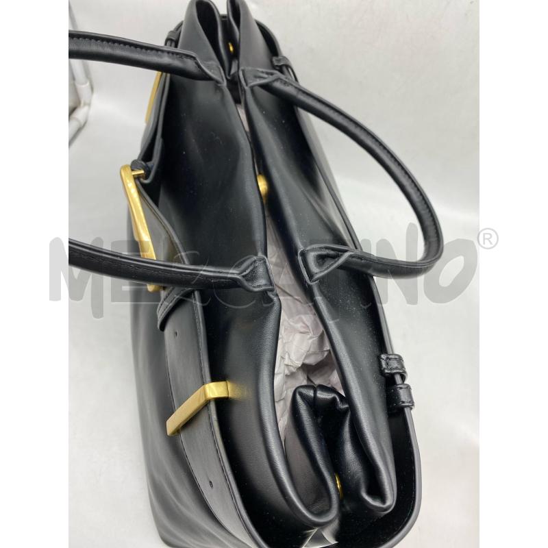 BORSA DONNA GIO CELLINI NERA INSERTI DORATI  | Mercatino dell'Usato Torino tenivelli 5