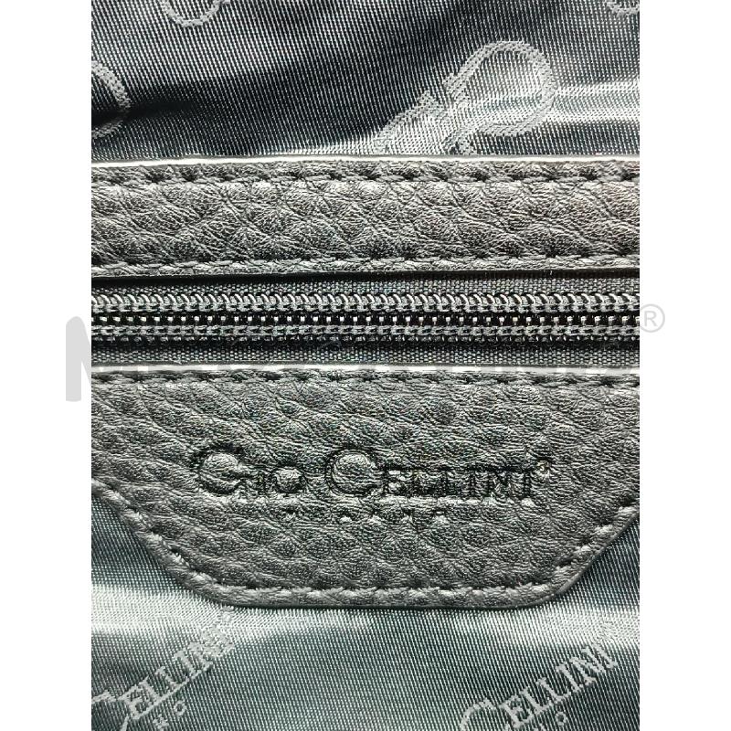 BORSA DONNA GIO CELLINI NERA PELLE MARTELLATA E BORCHIE  | Mercatino dell'Usato Torino tenivelli 5