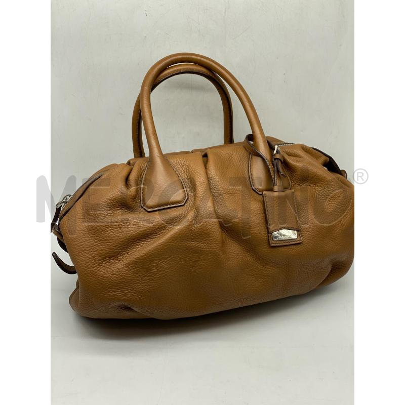 BORSA DONNA JIL SANDER IN PELLE MARTELLATA MARRONE | Mercatino dell'Usato Torino tenivelli 1