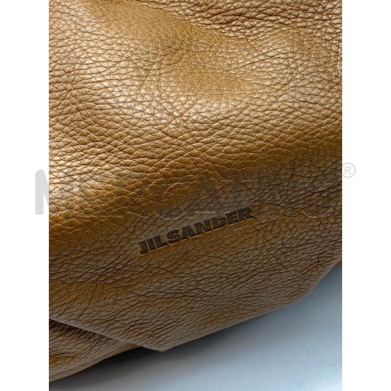 BORSA DONNA JIL SANDER IN PELLE MARTELLATA MARRONE | Mercatino dell'Usato Torino tenivelli 2