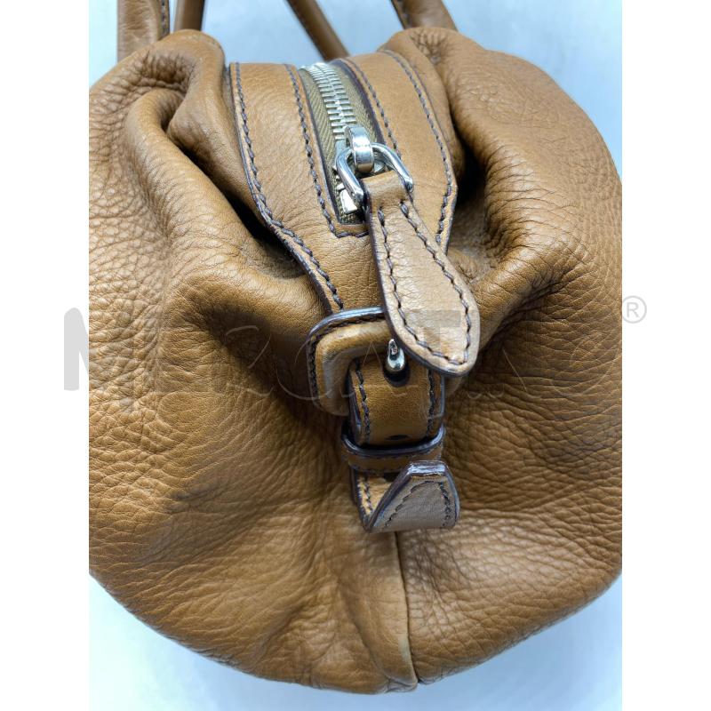 BORSA DONNA JIL SANDER IN PELLE MARTELLATA MARRONE | Mercatino dell'Usato Torino tenivelli 4