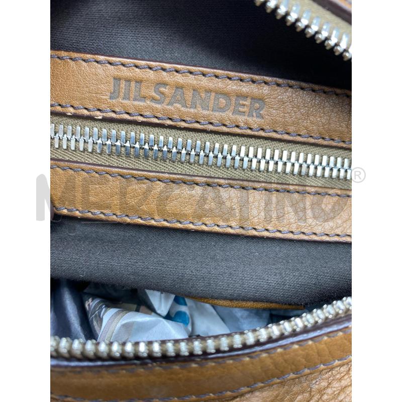 BORSA DONNA JIL SANDER IN PELLE MARTELLATA MARRONE | Mercatino dell'Usato Torino tenivelli 5