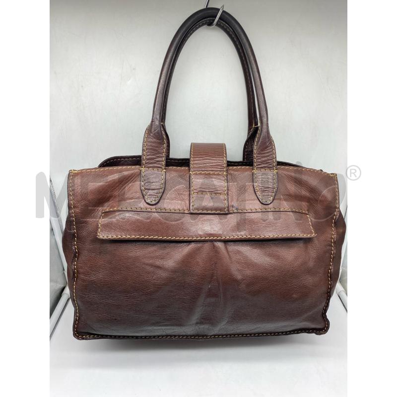 BORSA DONNA KENKENKEN MARRONE IN PELLE MULTITASCHE  | Mercatino dell'Usato Torino tenivelli 3
