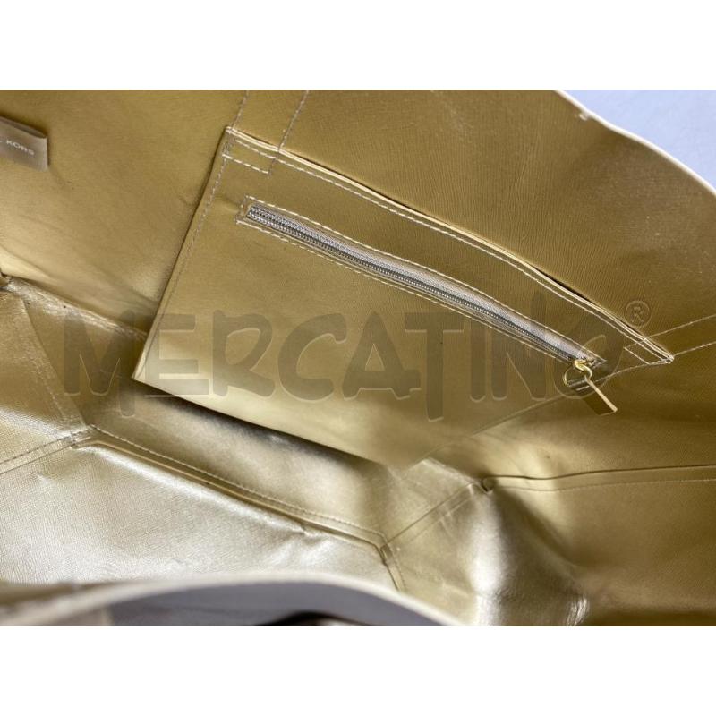 BORSA DONNA MICHAEL KORS BEIGE PAILLETTES  | Mercatino dell'Usato Torino tenivelli 4