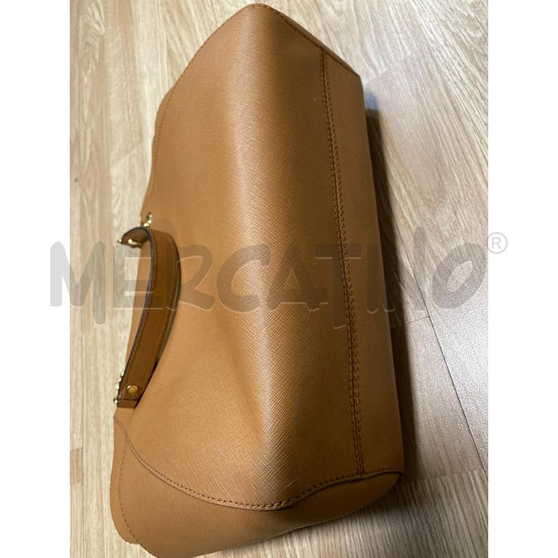 BORSA DONNA MICHAEL KORS MARRONE MANICI CATENA DORATA  | Mercatino dell'Usato Torino tenivelli 4