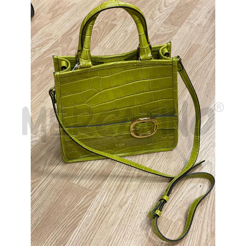 BORSA DONNA N.D.R VERDE PISTACHIO TRAMA RETTILE  | Mercatino dell'Usato Torino tenivelli 1