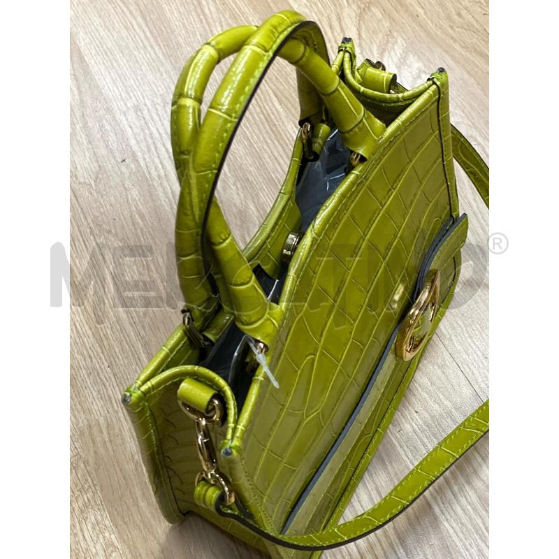 BORSA DONNA N.D.R VERDE PISTACHIO TRAMA RETTILE  | Mercatino dell'Usato Torino tenivelli 3