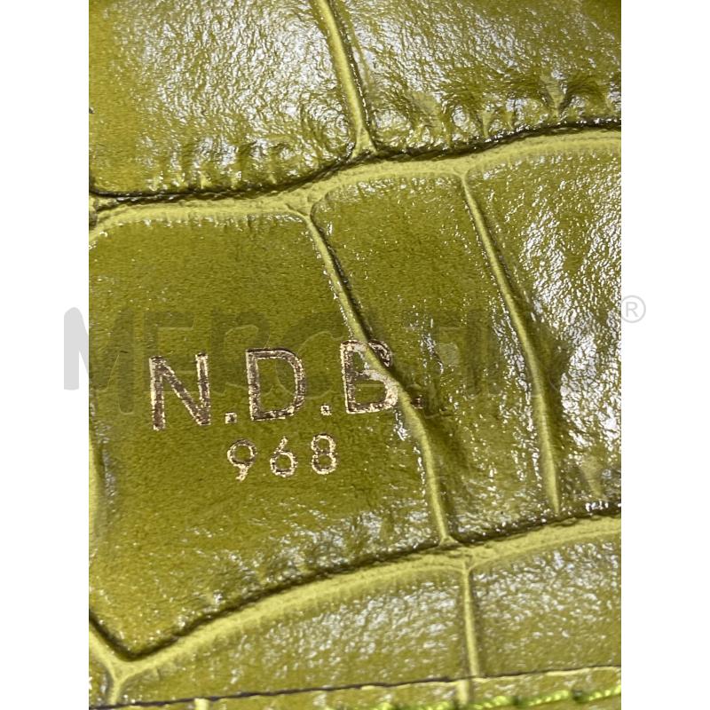 BORSA DONNA N.D.R VERDE PISTACHIO TRAMA RETTILE  | Mercatino dell'Usato Torino tenivelli 5