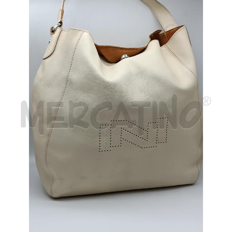 BORSA DONNA NANNINI BEIGE DA SPALLA | Mercatino dell'Usato Torino tenivelli 1