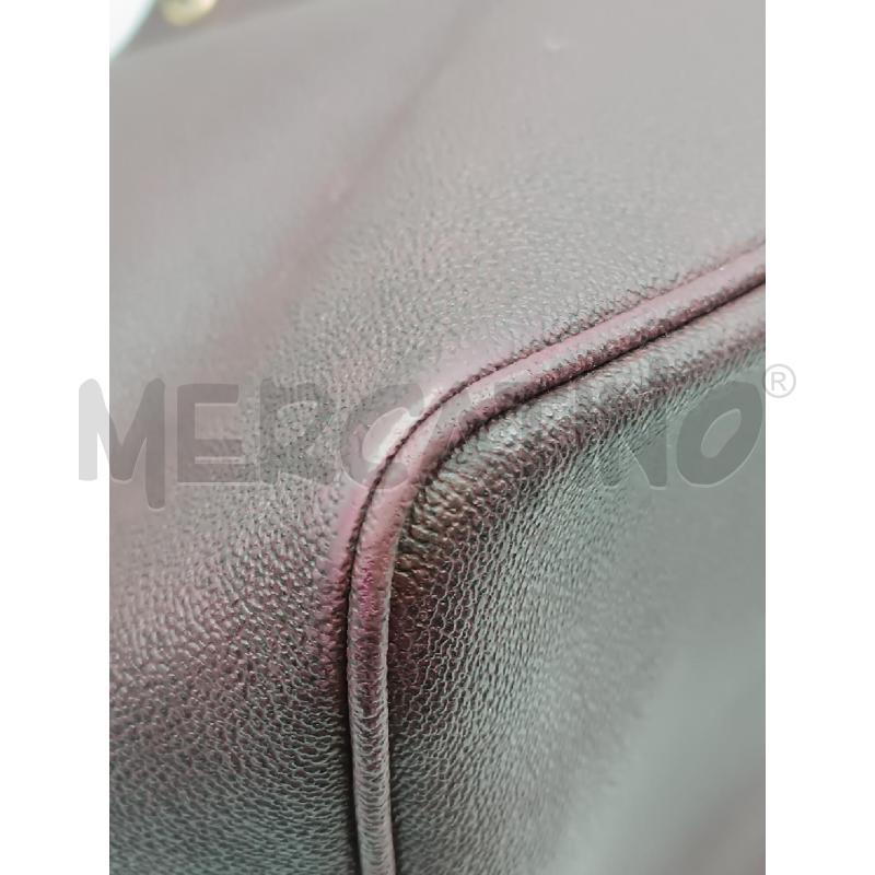 BORSA DONNA NANNINI PELLE MARRONE BORDEAUX  SECCHIELO A MANO | Mercatino dell'Usato Torino tenivelli 5