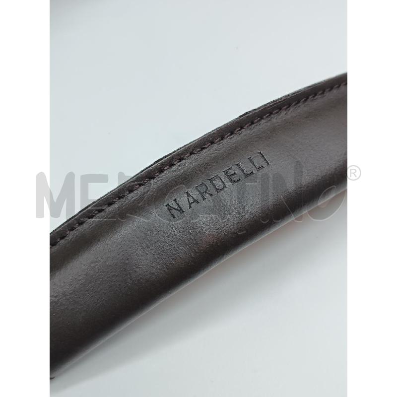 BORSA DONNA NARDELLI SCAMOSCIATO MARRONE ZIP CHROMATI  | Mercatino dell'Usato Torino tenivelli 3