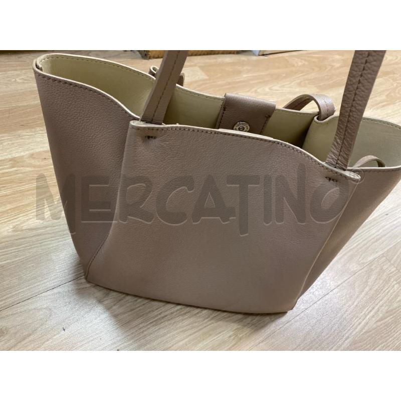 BORSA DONNA PATRIZIA PEPE GRIGIO TORTORA A SPALLA  | Mercatino dell'Usato Torino tenivelli 4