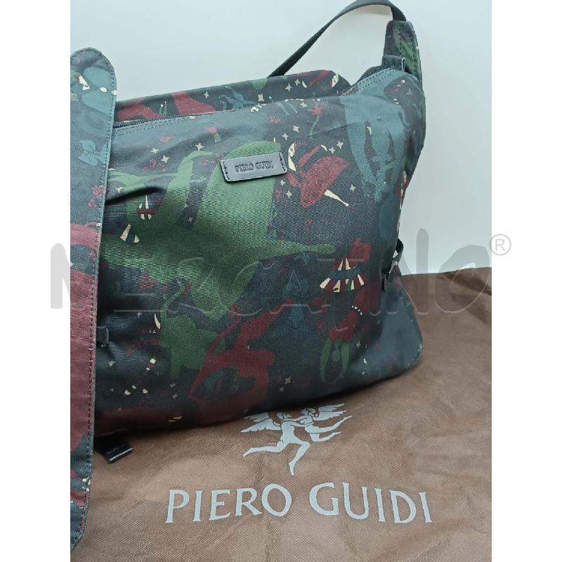 BORSA DONNA PIERO GUIDI NERA FANTASIA CIRCUS VERDONE BORDEAUX  | Mercatino dell'Usato Torino tenivelli 1