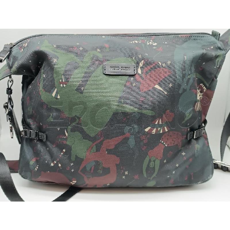 BORSA DONNA PIERO GUIDI NERA FANTASIA CIRCUS VERDONE BORDEAUX  | Mercatino dell'Usato Torino tenivelli 2