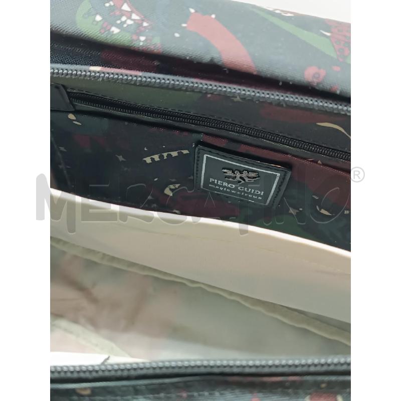 BORSA DONNA PIERO GUIDI NERA FANTASIA CIRCUS VERDONE BORDEAUX  | Mercatino dell'Usato Torino tenivelli 5