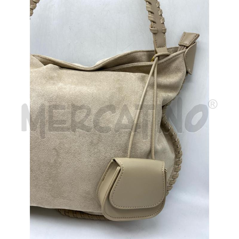 BORSA DONNA REGINA SCHRECKER SCAMOSCIATA BEIGE  | Mercatino dell'Usato Torino tenivelli 2