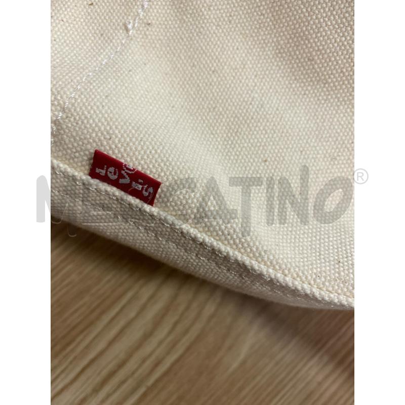 BORSA DONNA SHOPPER LEVIS TELA BEIGE | Mercatino dell'Usato Torino tenivelli 5