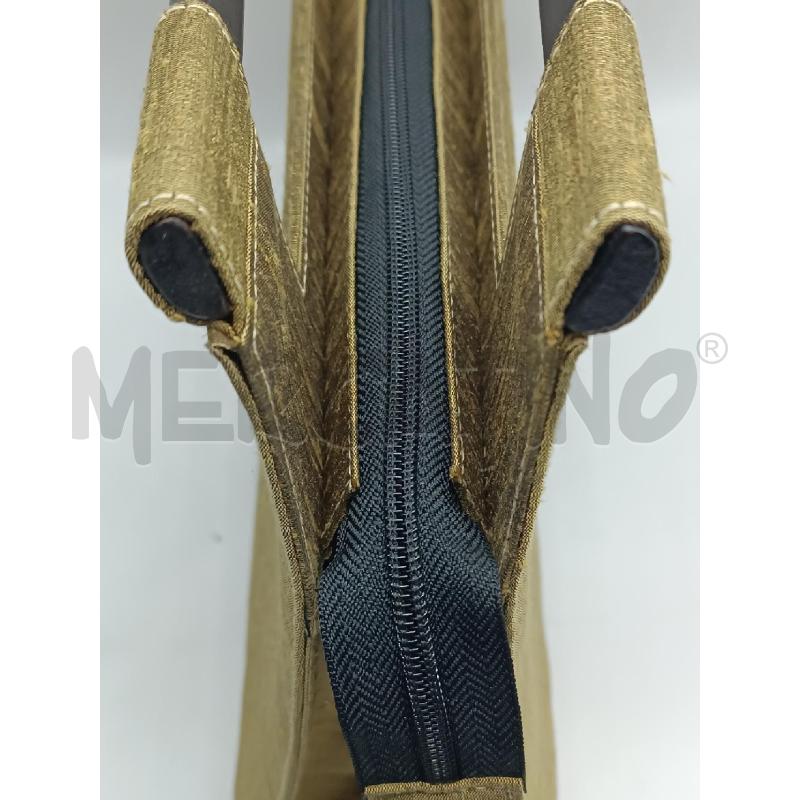 BORSA DONNA THAI SILK 100% VERDE QUADRATA RIGIDA VERDE  | Mercatino dell'Usato Torino tenivelli 3