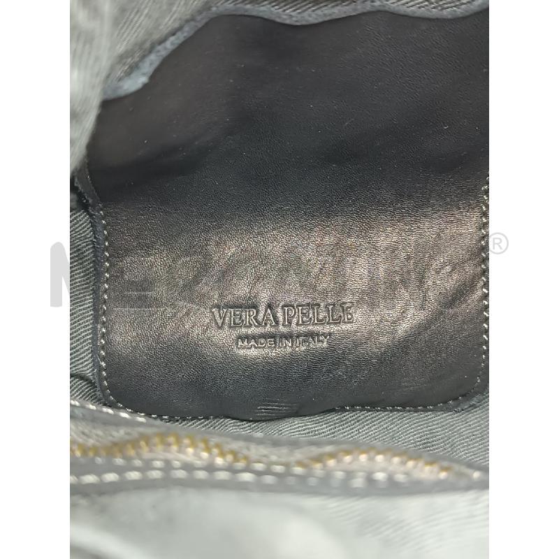 BORSA DONNA VERA PELLE NERA INTRECCIATA  | Mercatino dell'Usato Torino tenivelli 5