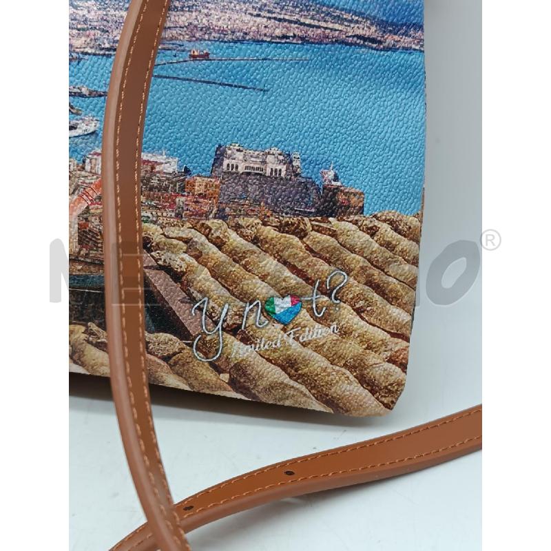 BORSA DONNA YNOT TRACOLLA BEIGE FANTASIA BLU PAESAGGIO MARE  | Mercatino dell'Usato Torino tenivelli 2