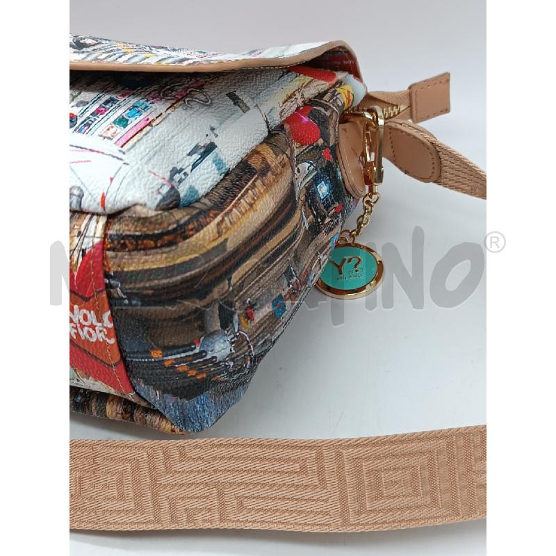 BORSA DONNA YNOT TRACOLLA BEIGE FANTASIA CUORICINI ROSSI | Mercatino dell'Usato Torino tenivelli 3