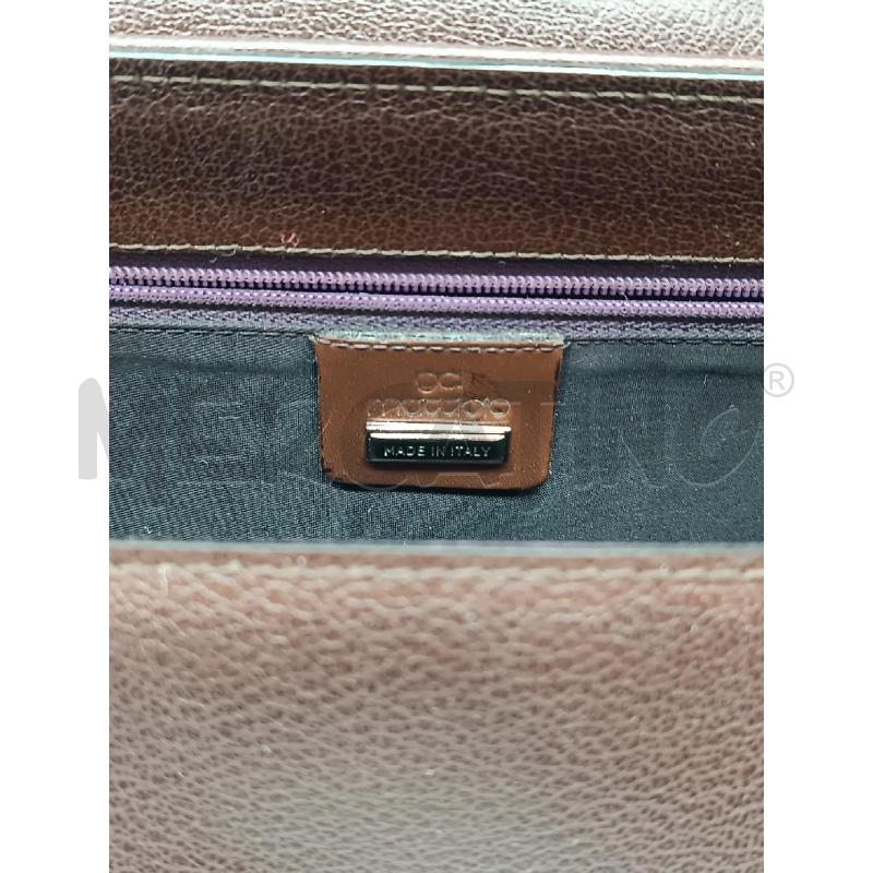 BORSA PELLE GAI MATTIOLO MARRONE DA SPALLA | Mercatino dell'Usato Torino tenivelli 5