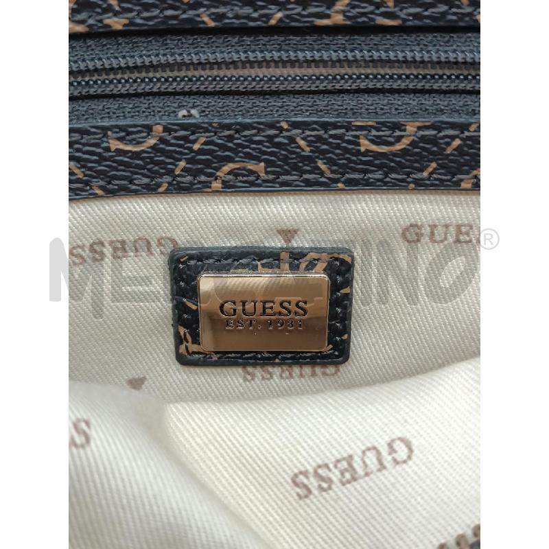 BORSETTA DONNA GUESS MARRONE INTERNO BEIGE  | Mercatino dell'Usato Torino tenivelli 5
