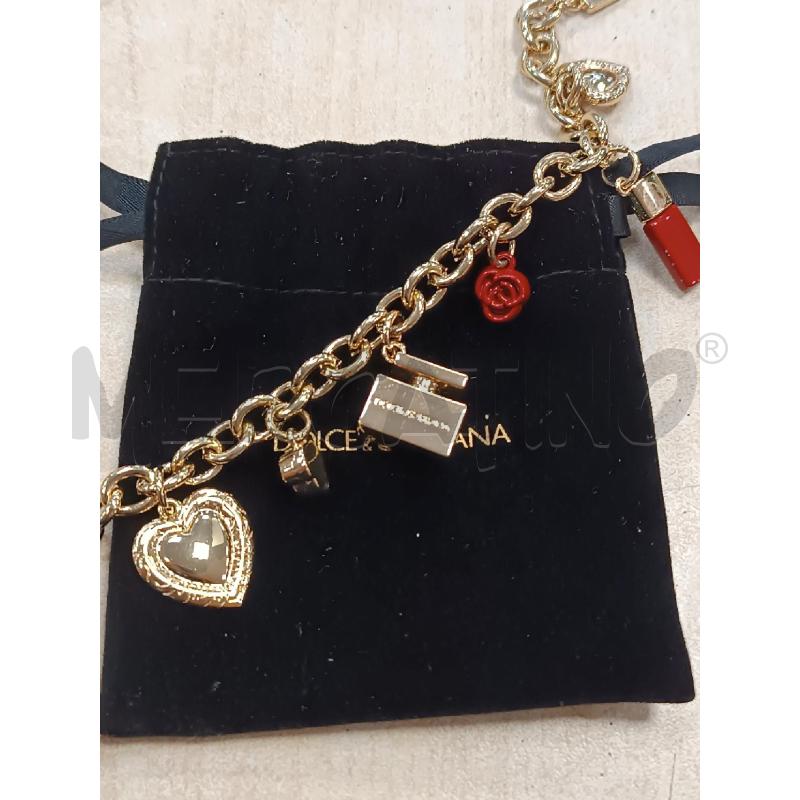 BRACCIALETTO DOLCE&GABBANA CATENA DORATA CON CHARMS  | Mercatino dell'Usato Torino tenivelli 2