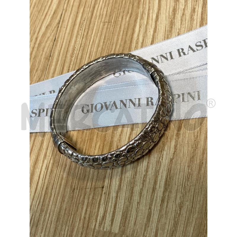 BRACCIALETTO GIOVANNI RASPINI RIGIDO EFFETTO MARTELLATO DIAMETRO 7CM | Mercatino dell'Usato Torino tenivelli 1