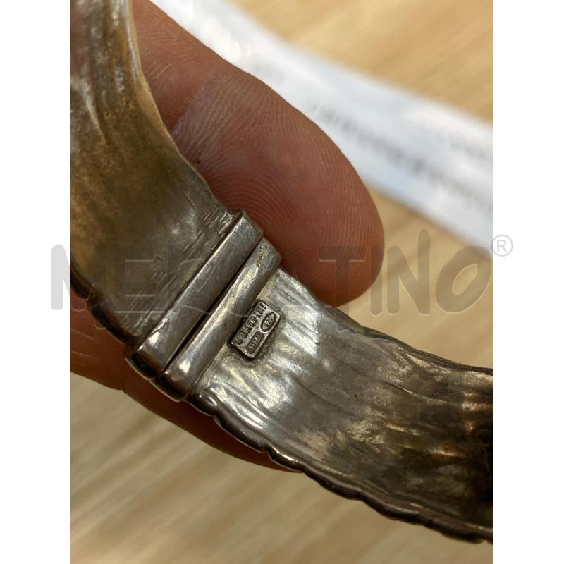 BRACCIALETTO GIOVANNI RASPINI RIGIDO EFFETTO MARTELLATO DIAMETRO 7CM | Mercatino dell'Usato Torino tenivelli 3