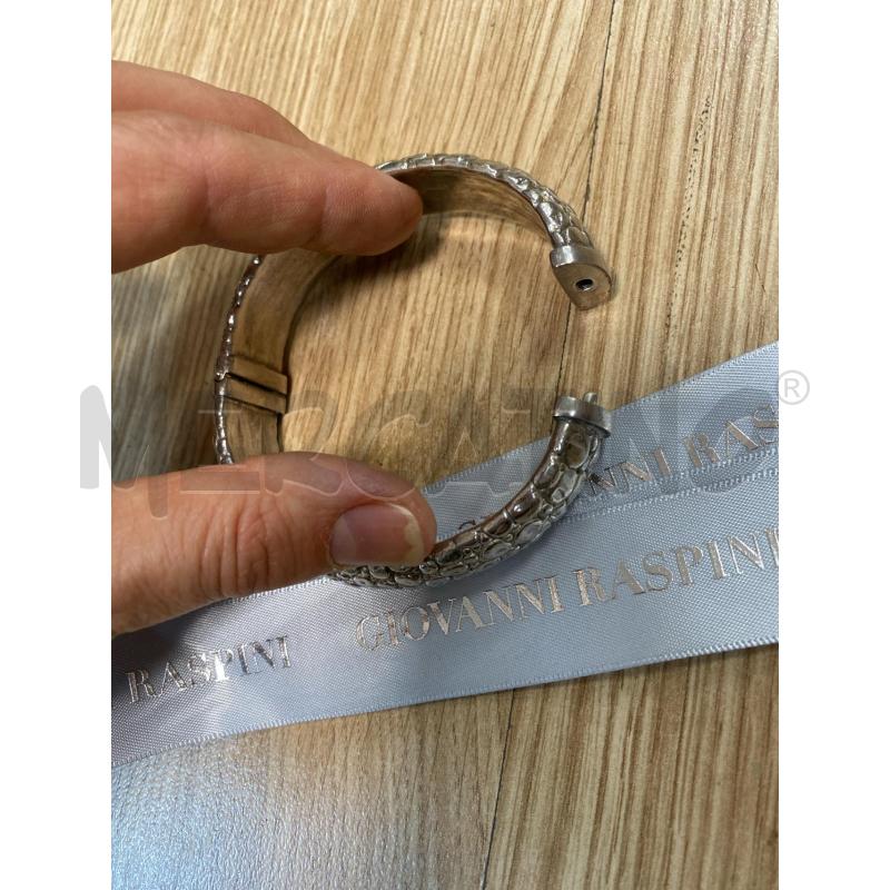 BRACCIALETTO GIOVANNI RASPINI RIGIDO EFFETTO MARTELLATO DIAMETRO 7CM | Mercatino dell'Usato Torino tenivelli 5