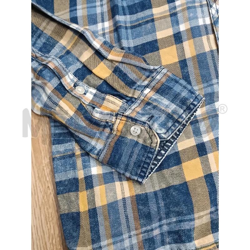 CAMICIA BAMBINO GUESS SCOZZESE BLU GIALLO  | Mercatino dell'Usato Torino tenivelli 4