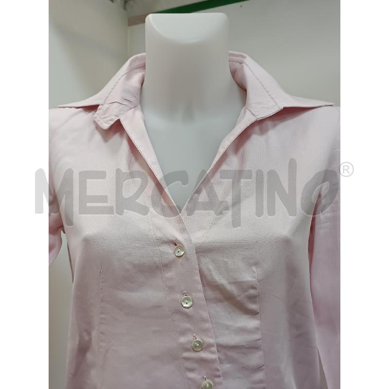 CAMICIA BODY DONNA ROSA BOTTONI DIAGONALE  | Mercatino dell'Usato Torino tenivelli 2