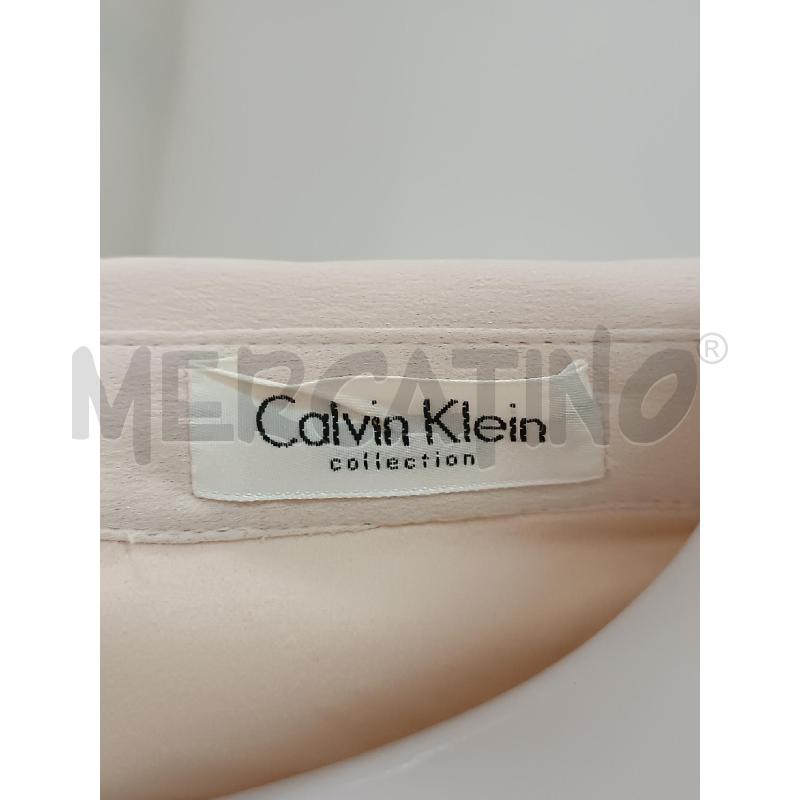 CAMICIA DONNA CALVIN KLEIN DI SETA BEIGE  | Mercatino dell'Usato Torino tenivelli 4