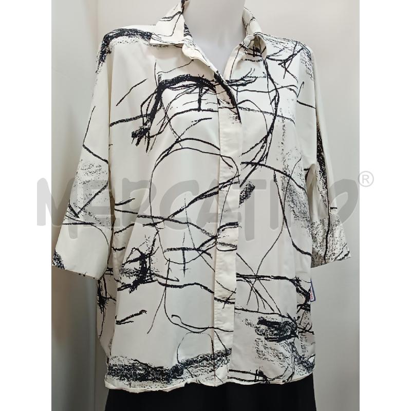 CAMICIA DONNA COS BIANCA NERA 1/2MANICA | Mercatino dell'Usato Torino tenivelli 1