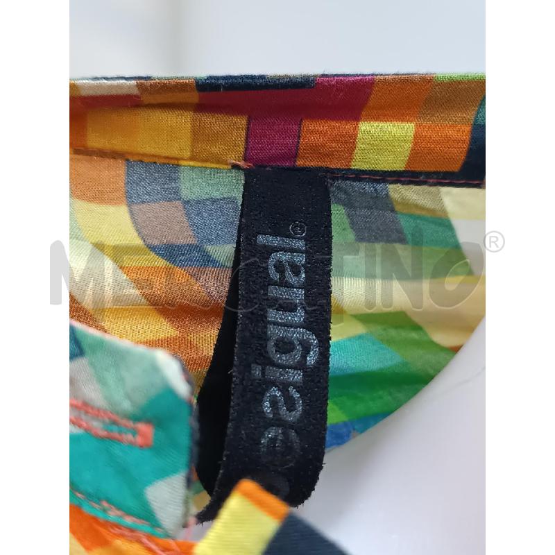 CAMICIA DONNA DESIGUAL MULTICOLORI ARANCIONE BLU VERDE... | Mercatino dell'Usato Torino tenivelli 4