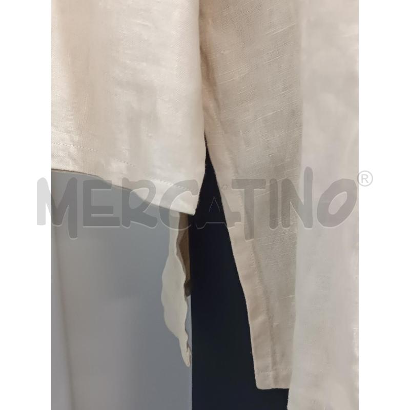 CAMICIA DONNA DI LINO BEIGE SPACCHI LATERALI  | Mercatino dell'Usato Torino tenivelli 3