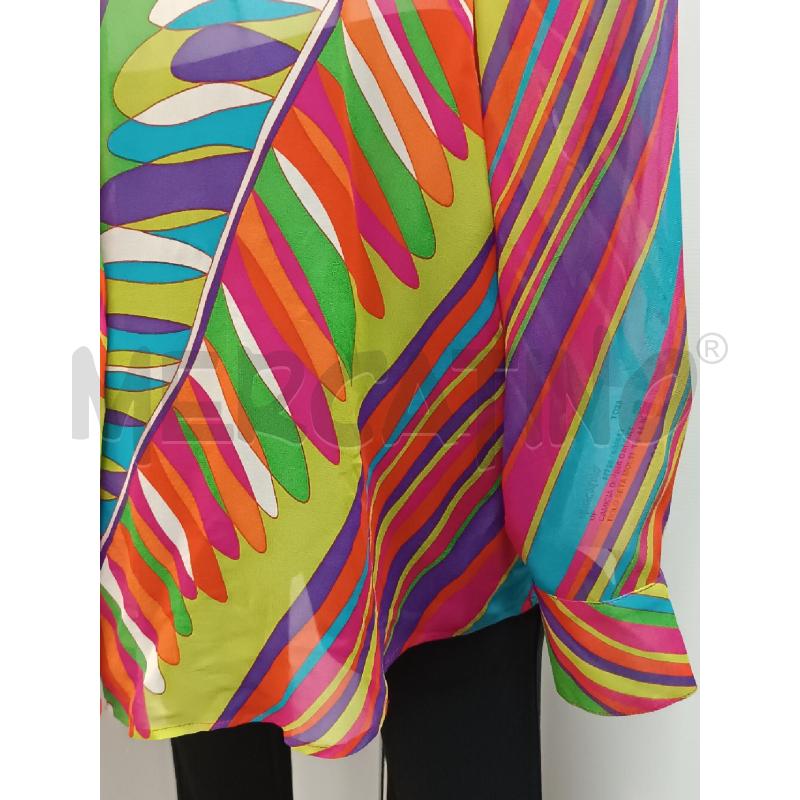 CAMICIA DONNA GAI MATTIOLO SETA MULTICOLORI ARANCIONE ROSSA VIOLA AZZURRA  | Mercatino dell'Usato Torino tenivelli 3