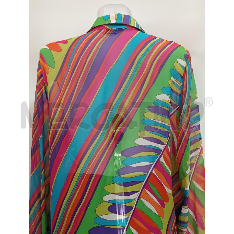 CAMICIA DONNA GAI MATTIOLO SETA MULTICOLORI ARANCIONE ROSSA VIOLA AZZURRA  | Mercatino dell'Usato Torino tenivelli 4