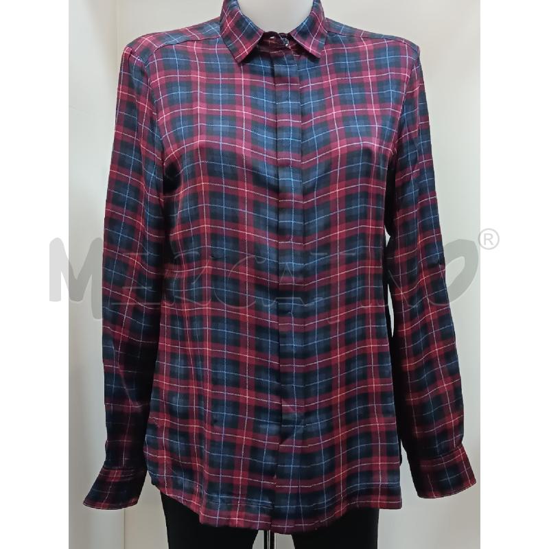 CAMICIA DONNA INTREND QUADRETTI ROSA BLUNOTTE VISCOSA E SETA  | Mercatino dell'Usato Torino tenivelli 1