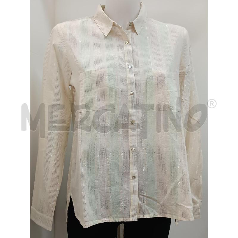CAMICIA DONNA KARL MARC JOHN BEIGE FILO LUCCICANTE  | Mercatino dell'Usato Torino tenivelli 1
