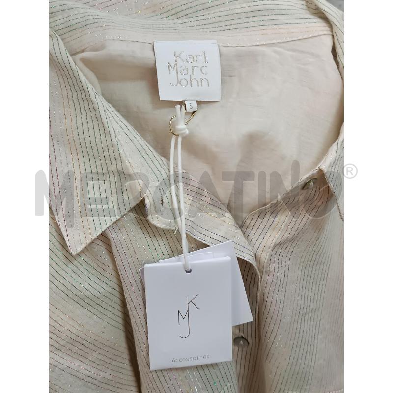 CAMICIA DONNA KARL MARC JOHN BEIGE FILO LUCCICANTE  | Mercatino dell'Usato Torino tenivelli 5