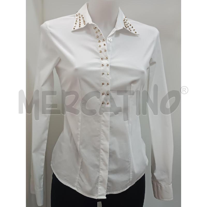 CAMICIA DONNA LIU JO BIANCA BORCHIE DORATE | Mercatino dell'Usato Torino tenivelli 1