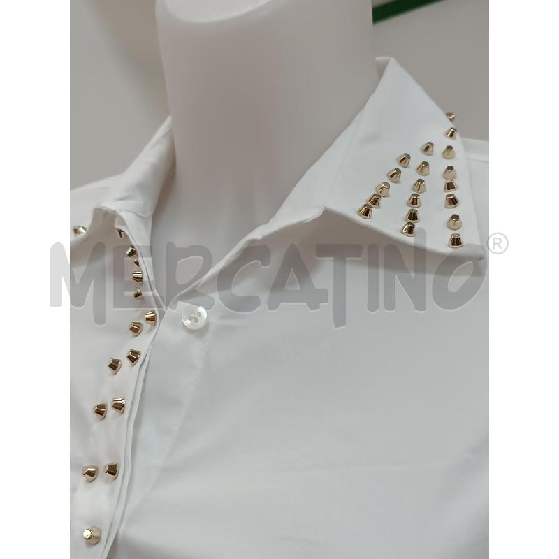 CAMICIA DONNA LIU JO BIANCA BORCHIE DORATE | Mercatino dell'Usato Torino tenivelli 2