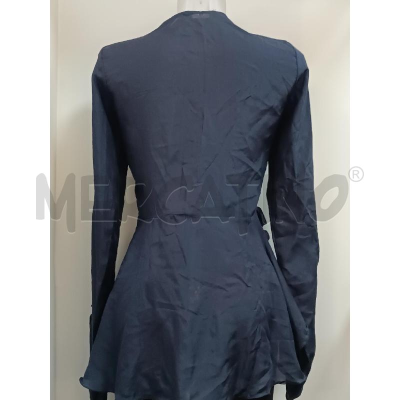 CAMICIA DONNA LOOPS BLU IN SETA  | Mercatino dell'Usato Torino tenivelli 4