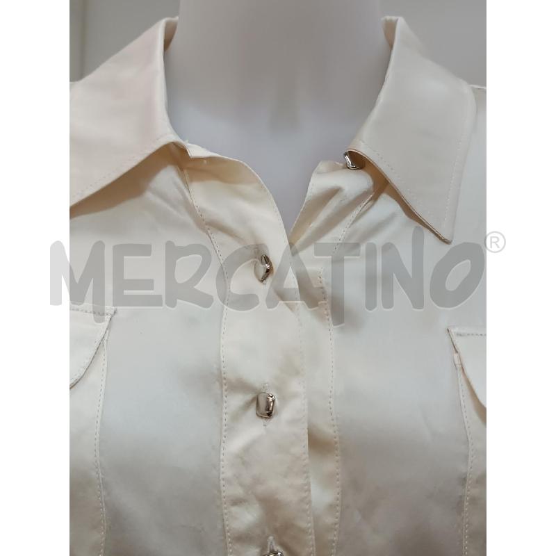 CAMICIA DONNA MARINA RINALDI BEIGE PURA SETA SATINATA  | Mercatino dell'Usato Torino tenivelli 2