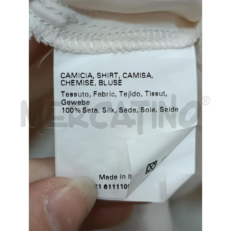 CAMICIA DONNA MARINA RINALDI BEIGE PURA SETA SATINATA  | Mercatino dell'Usato Torino tenivelli 5