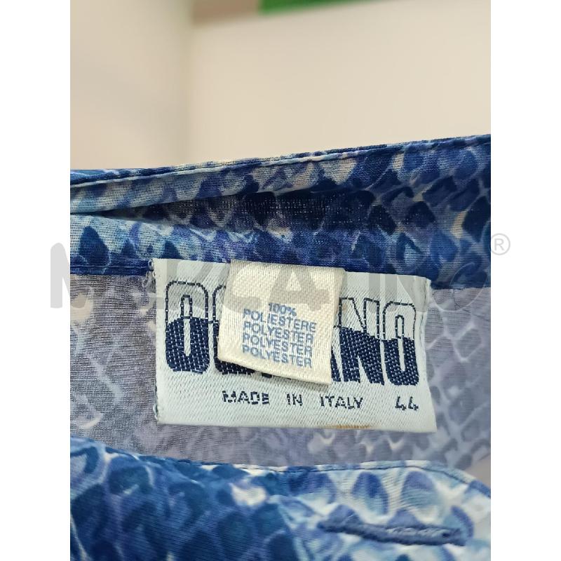 CAMICIA DONNA OCEANO BLU FANTASIA RETTILE 1/2 MANNICA | Mercatino dell'Usato Torino tenivelli 4