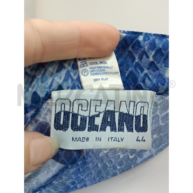 CAMICIA DONNA OCEANO BLU FANTASIA RETTILE 1/2 MANNICA | Mercatino dell'Usato Torino tenivelli 5